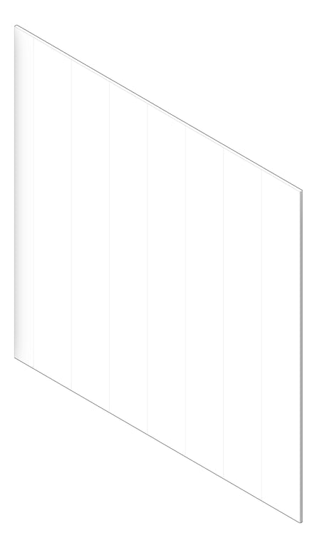 3D Shaded Image of Cladding Grooved JamesHardie AxonCladding 133Smooth LexiconQuarter
