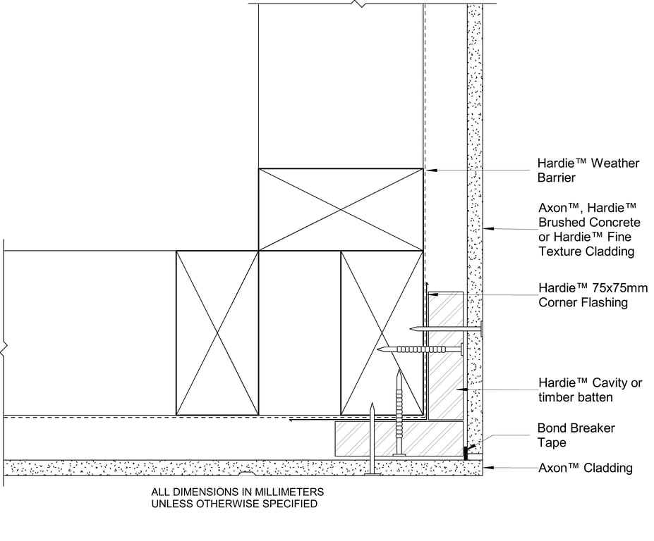 AXON-HBC-HTFC to AXON-HBC-HTFC CF External Corner Vertical Junction