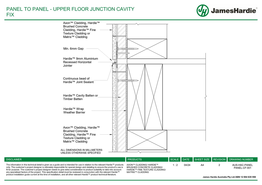 Navigate to AUS-HAC-PANEL PANEL-CF-001 - PANEL TO PANEL - UPPER FLOOR JUNCTION CAVITY FIX
