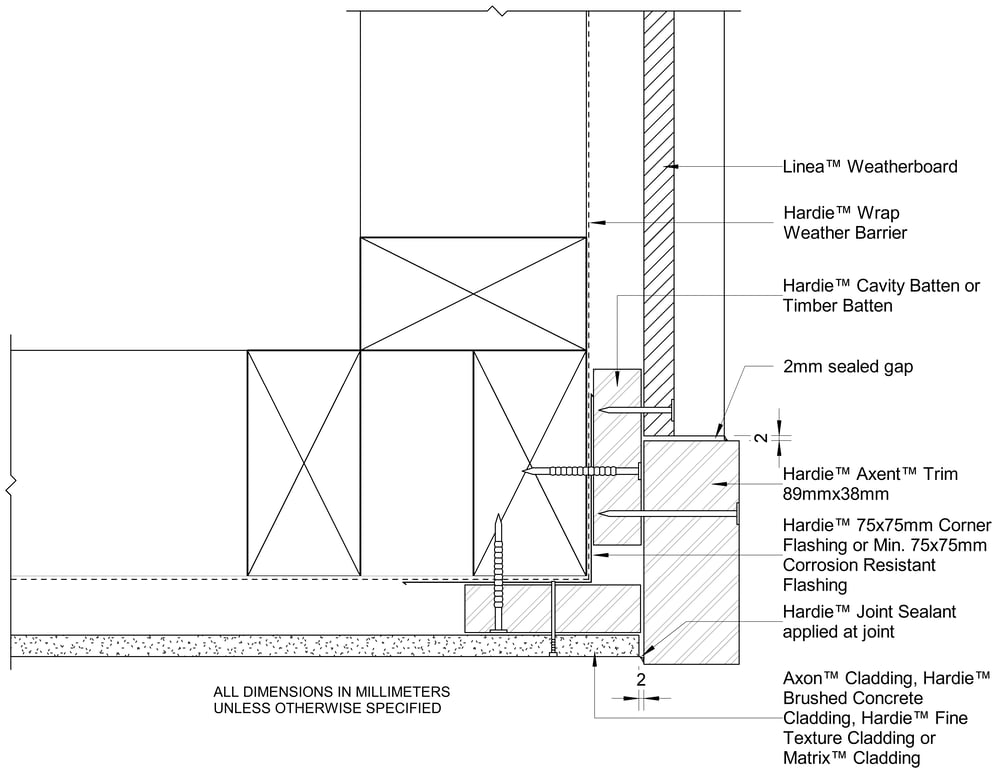 Navigate to AXON-HBC-HFTC-MATRIX to LINEA CF External Trim Corner Vertical Junction