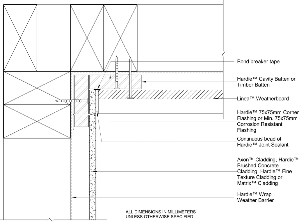 AXON-HBC-HFTC-MATRIX to LINEA CF Internal Corner Vertical Junction