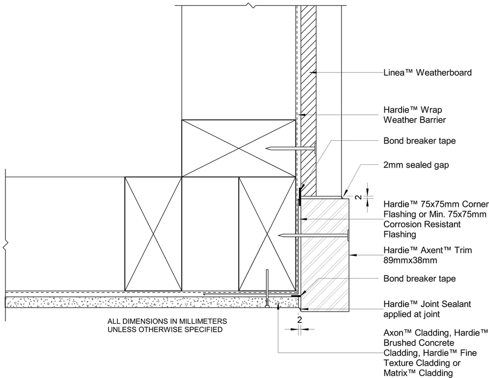 Navigate to AXON-HBC-HFTC-MATRIX to LINEA DF External Trim Corner Vertical Junction