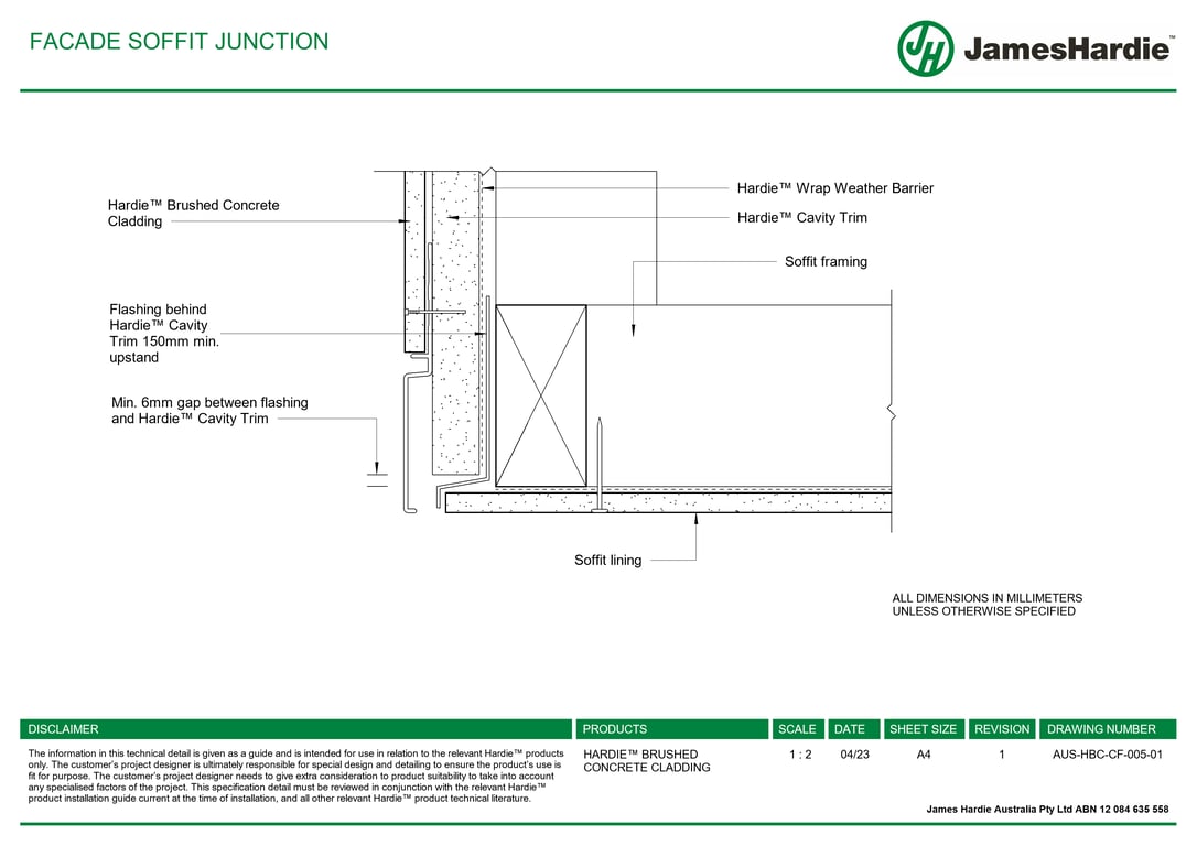  Image of AUS-HBC-CF-005-01 - FACADE SOFFIT JUNCTION