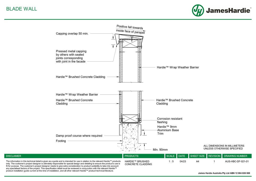 Navigate to AUS-HBC-DF-021-01 - BLADE WALL