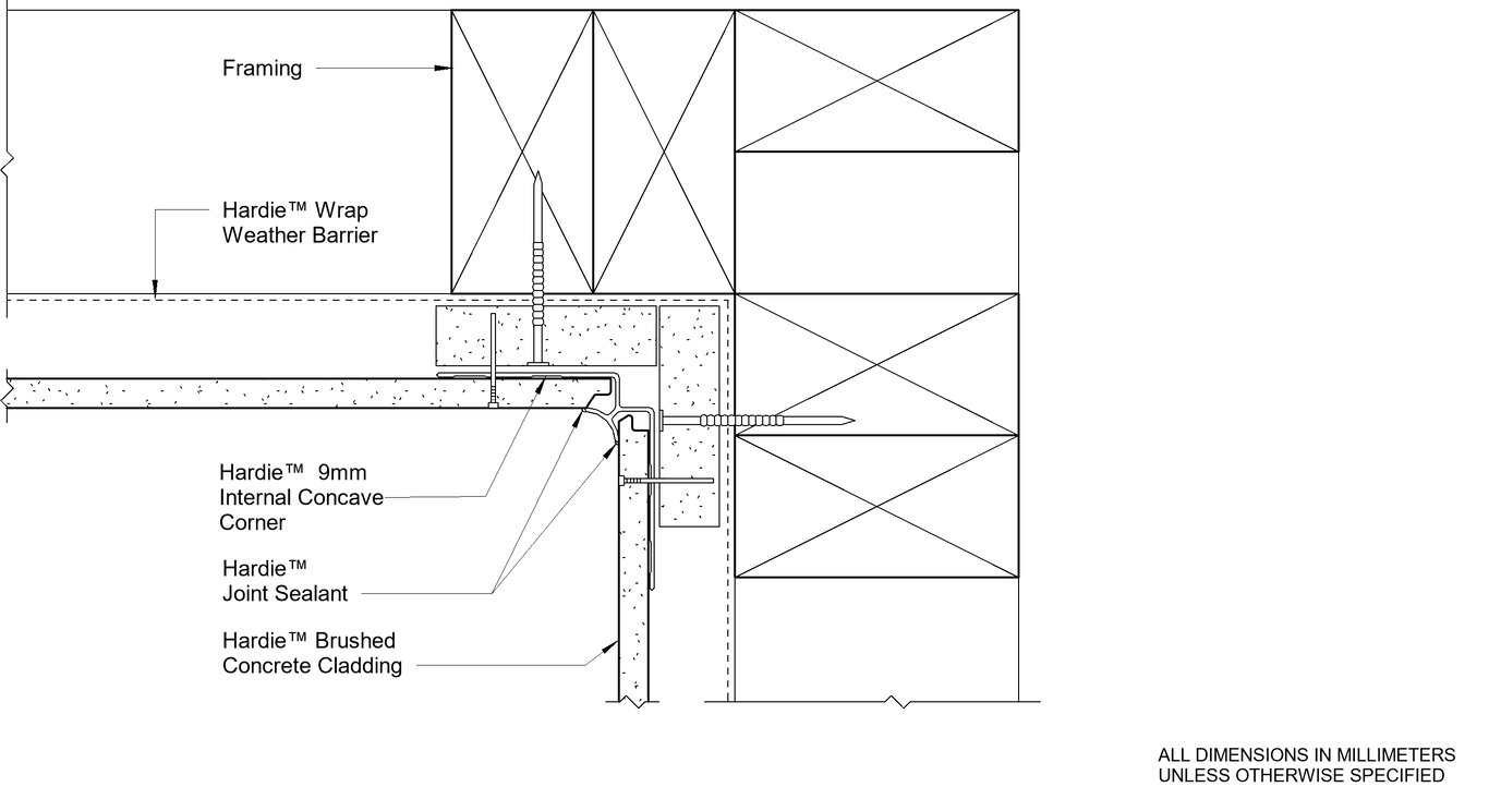  Image of HBC CF Aluminium Internal Cnr Concave