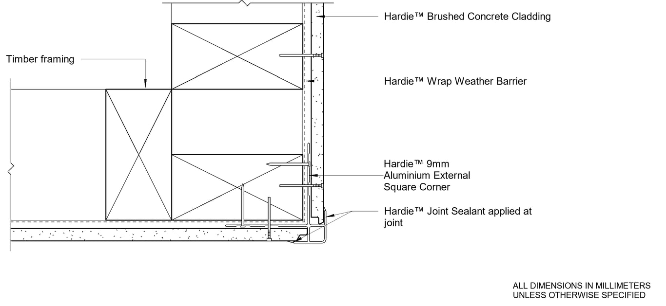 HBC DF Aluminium Box External Corner Option