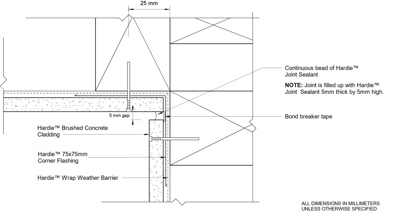 Navigate to HBC DF Sealant Fill Internal Corner Option