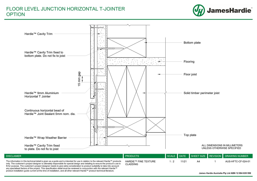 Navigate to AUS-HFTC-CF-024-01 - FLOOR LEVEL JUNCTION HORIZONTAL T-JOINTER OPTION