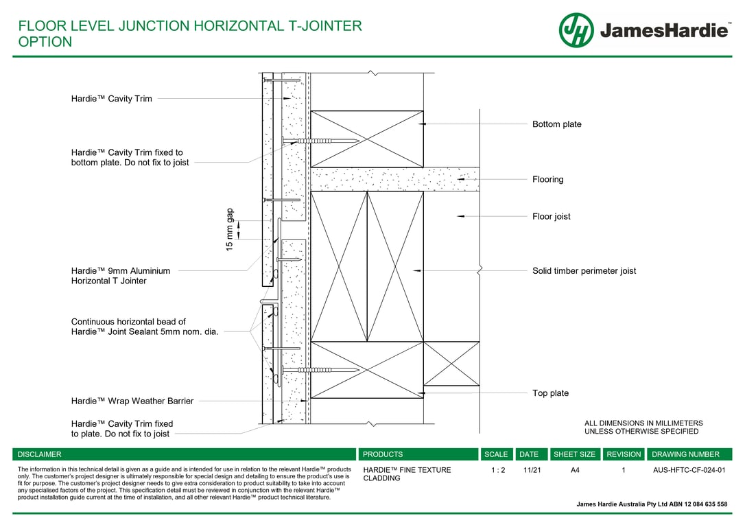  Image of AUS-HFTC-CF-024-01 - FLOOR LEVEL JUNCTION HORIZONTAL T-JOINTER OPTION