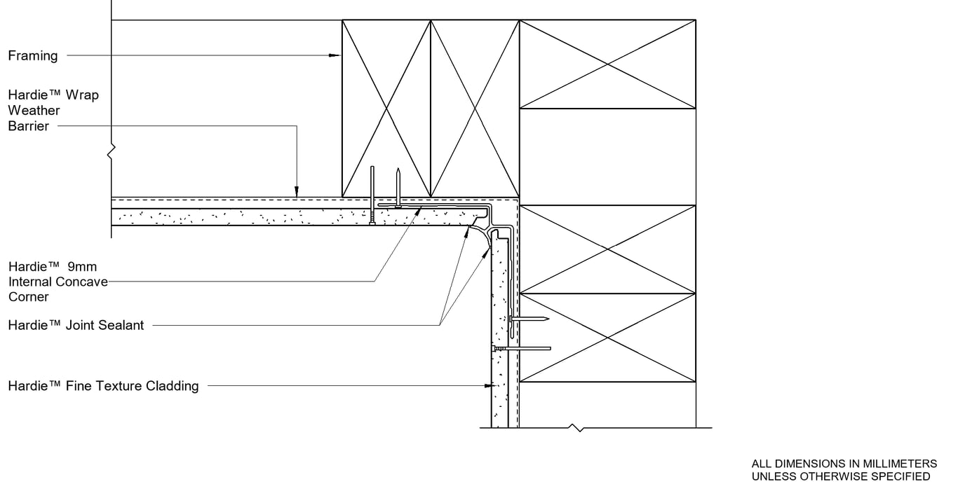  Image of HFTC DF Aluminium Internal Corner