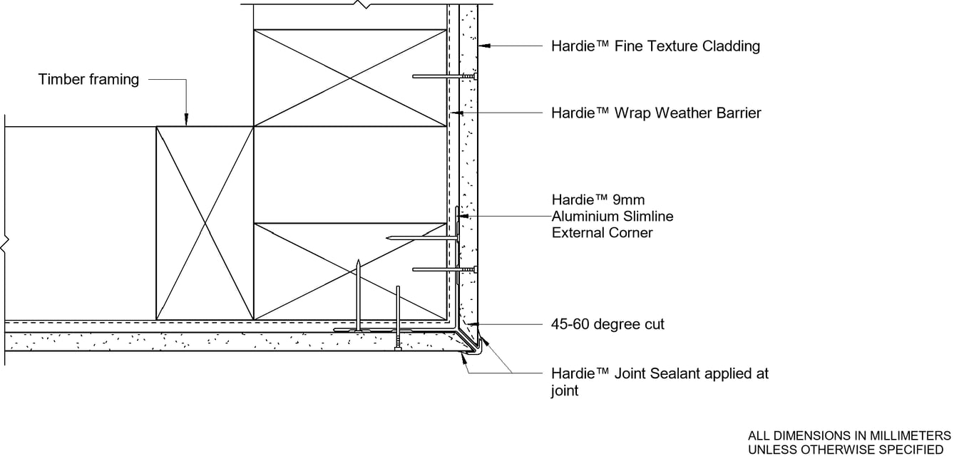  Image of HFTC DF Slimline External Corner Option