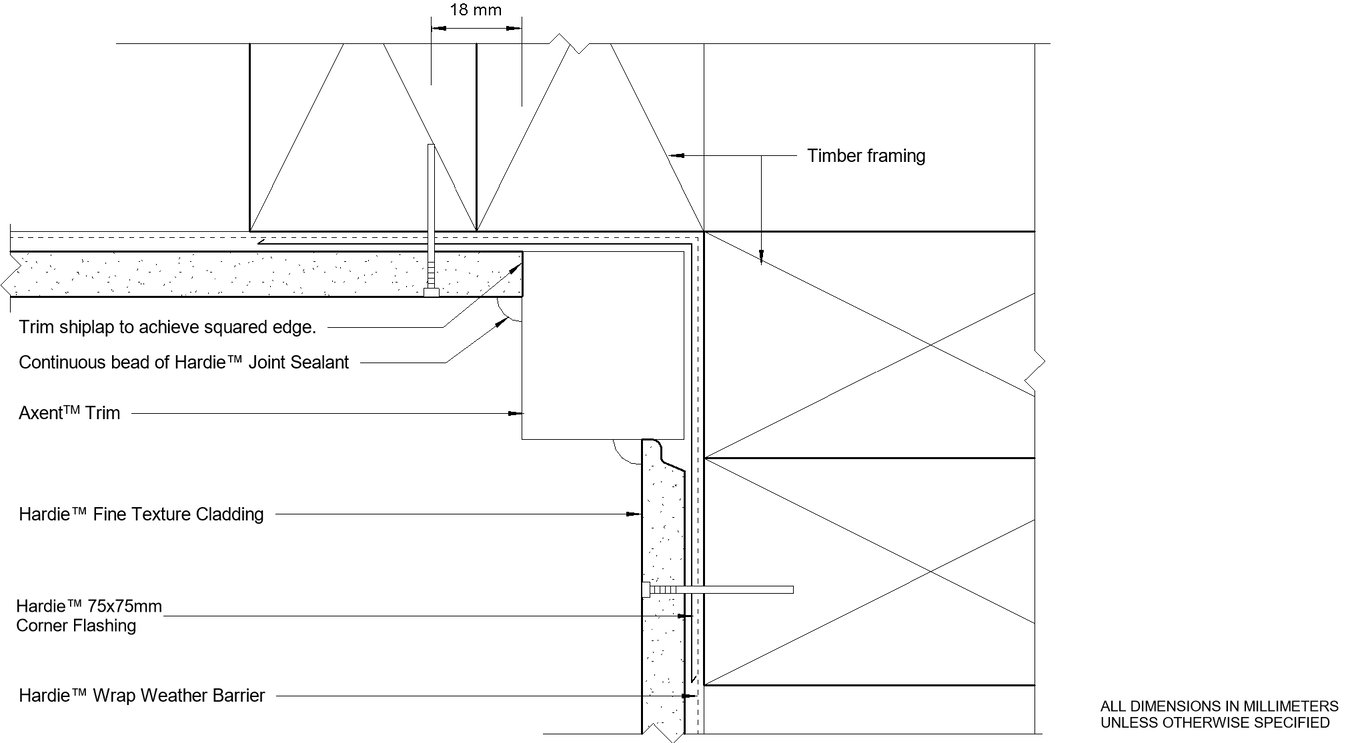  Image of HFTC DF Trim Internal Corner Option