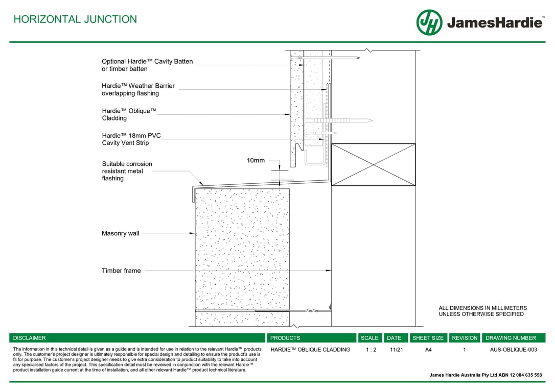 AUS-OBLIQUE-003 - HORIZONTAL JUNCTION