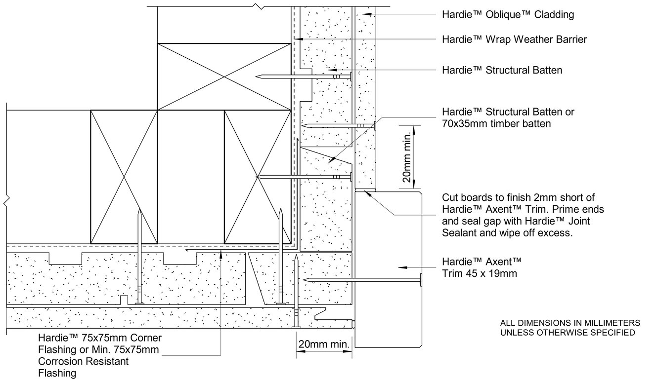 Navigate to OBLIQUE CF External Trim Corner With Castellated Batten