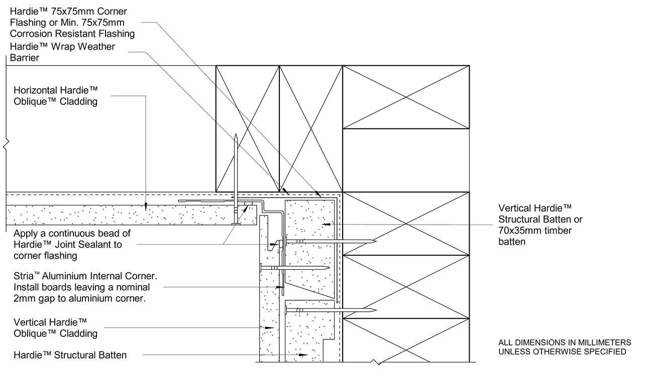 Navigate to OBLIQUE CF Internal Corner Between Vertical And Horizontally Oriented Boards