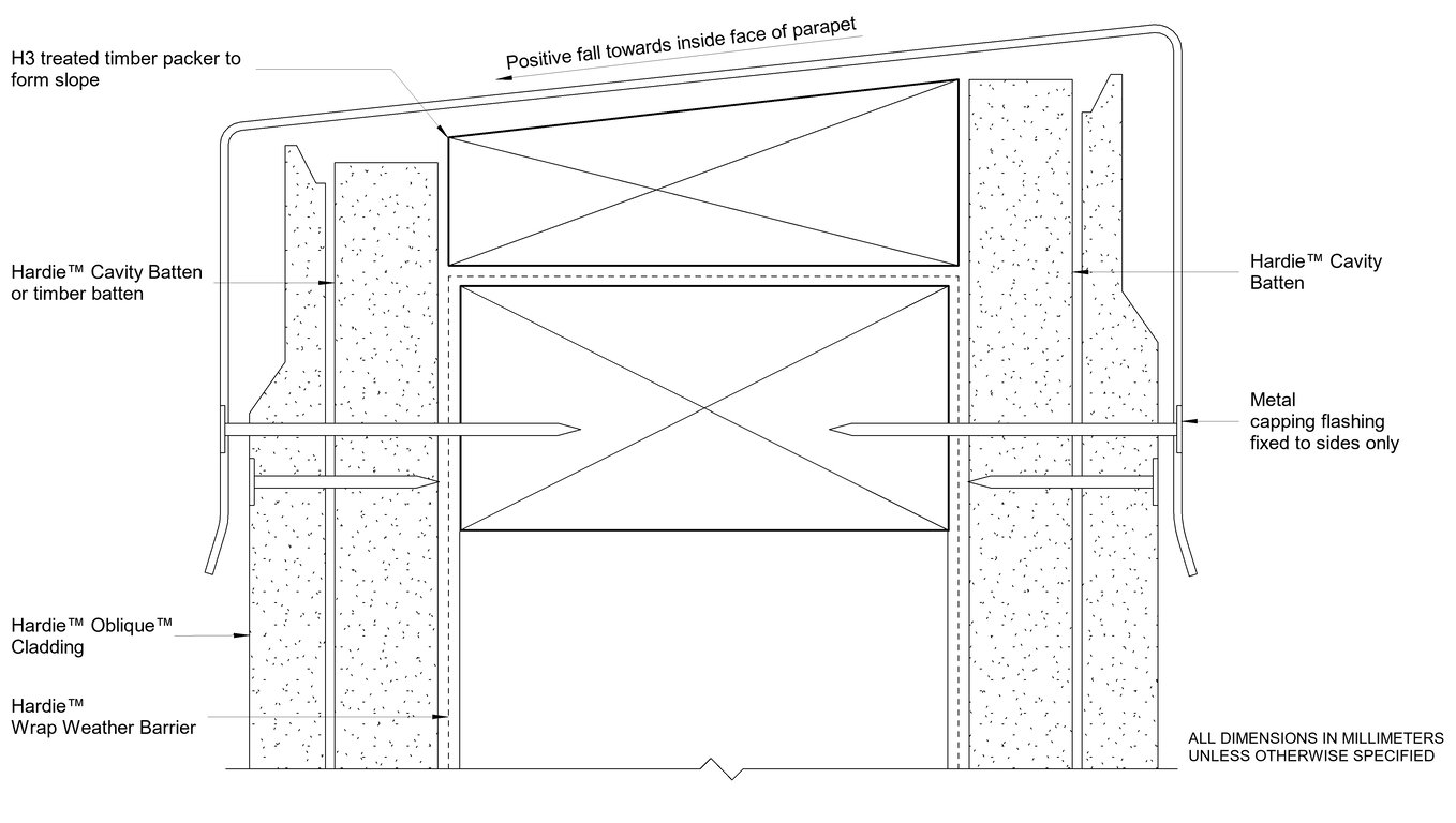 Navigate to OBLIQUE CF Parapet Detail