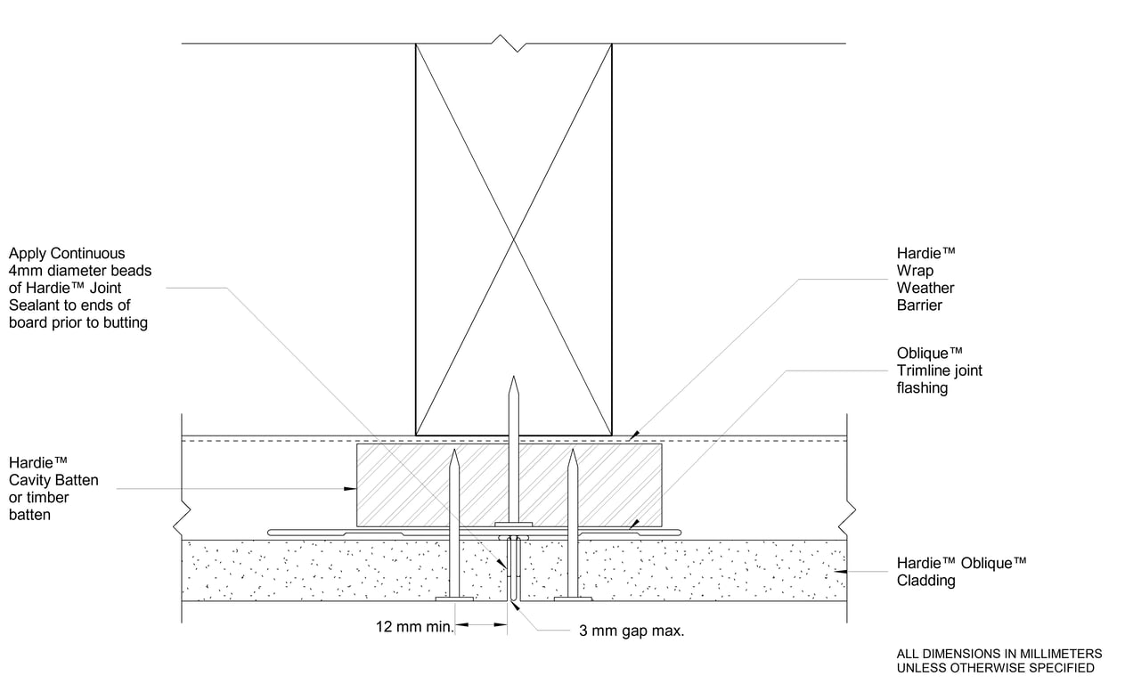 Navigate to OBLIQUE CF Vertical Joint Detail