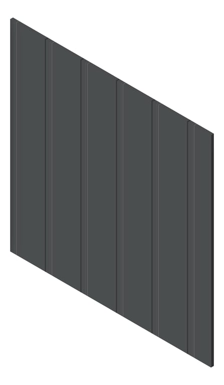 3D Presentation Image of Cladding Board JamesHardie HardieObliqueCladding Vertical 200 Domino