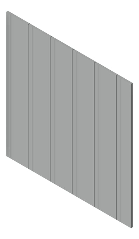 3D Presentation Image of Cladding Board JamesHardie HardieObliqueCladding Vertical 200 TimelessGrey