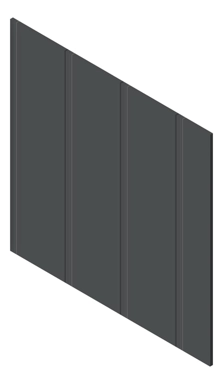 3D Presentation Image of Cladding Board JamesHardie HardieObliqueCladding Vertical 300 Domino
