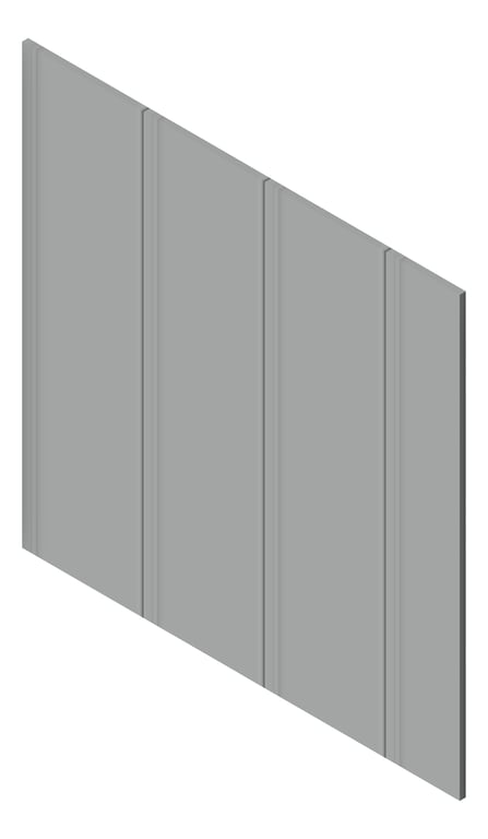 3D Presentation Image of Cladding Board JamesHardie HardieObliqueCladding Vertical 300 TimelessGrey