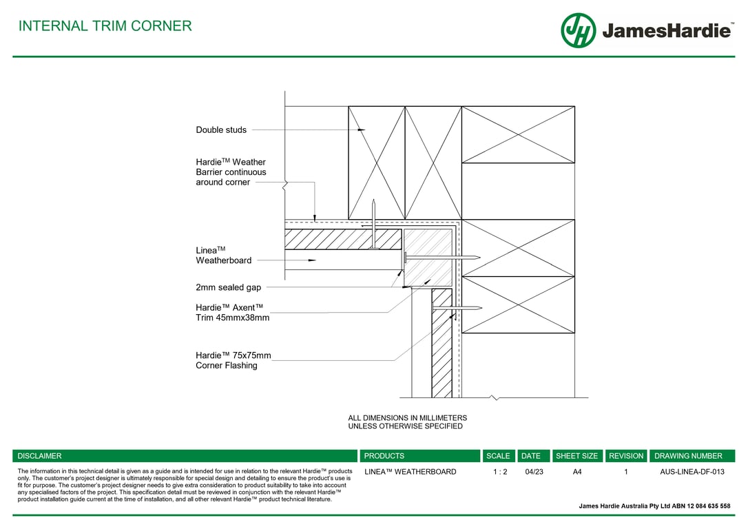 Navigate to AUS-LINEA-DF-013 - INTERNAL TRIM CORNER