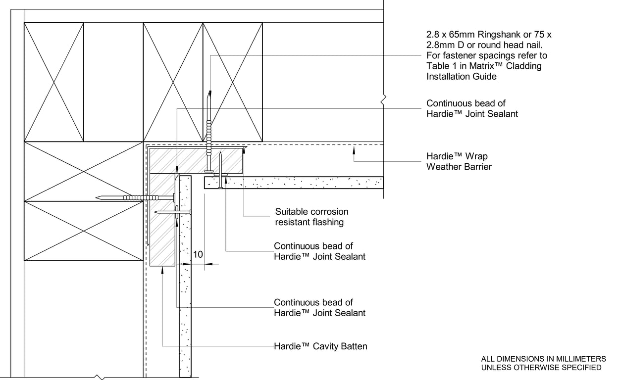 Navigate to MATRIX Internal Corner Detail