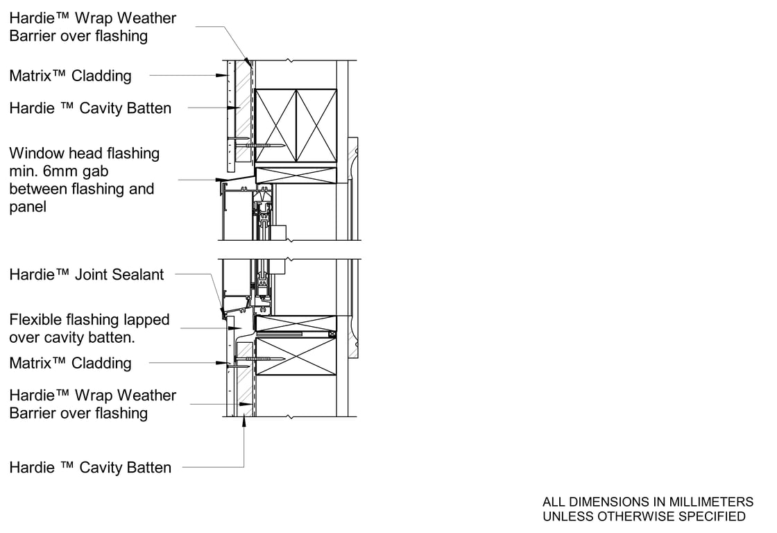 Navigate to MATRIX Window Head-Sill Detail