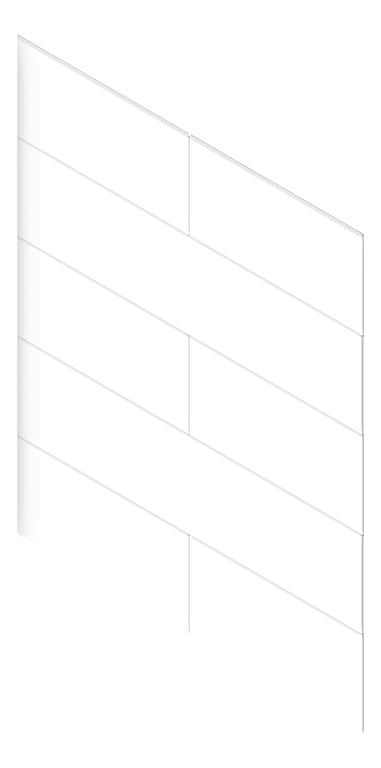 3D Presentation Image of Cladding Smooth JamesHardie MatrixCladding HorizontalStaggered 2390x590Sheet LexiconQuarter