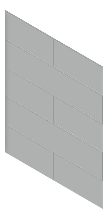 3D Presentation Image of Cladding Smooth JamesHardie MatrixCladding HorizontalStaggered 2390x590Sheet TimelessGrey