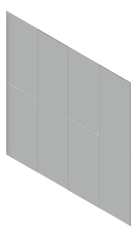 3D Presentation Image of Cladding Smooth JamesHardie MatrixCladding VerticalStaggered 590x2390Sheet TimelessGrey