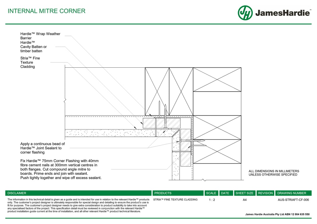  Image of AUS-STRIAFT-CF-006 - INTERNAL MITRE CORNER