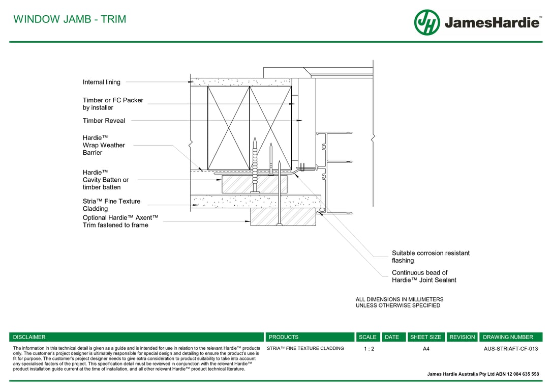  Image of AUS-STRIAFT-CF-013 - WINDOW JAMB - TRIM