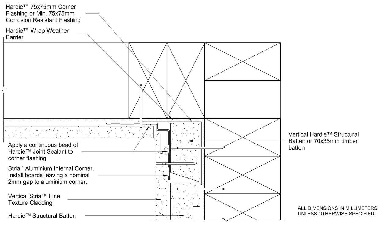  Image of STRIA FT CF Internal Corner Between Vertical And Horizontally Oriented Boards
