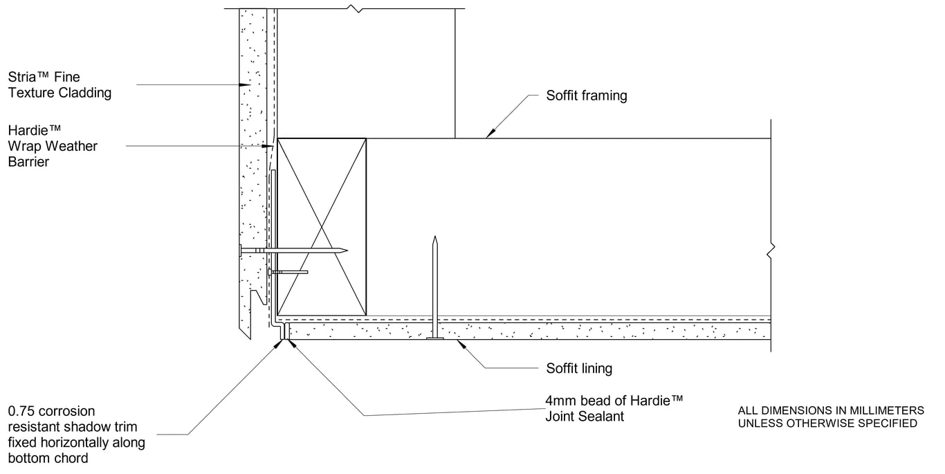 Image of STRIA FT DF Facade-Soffit Junction - Direct Fix