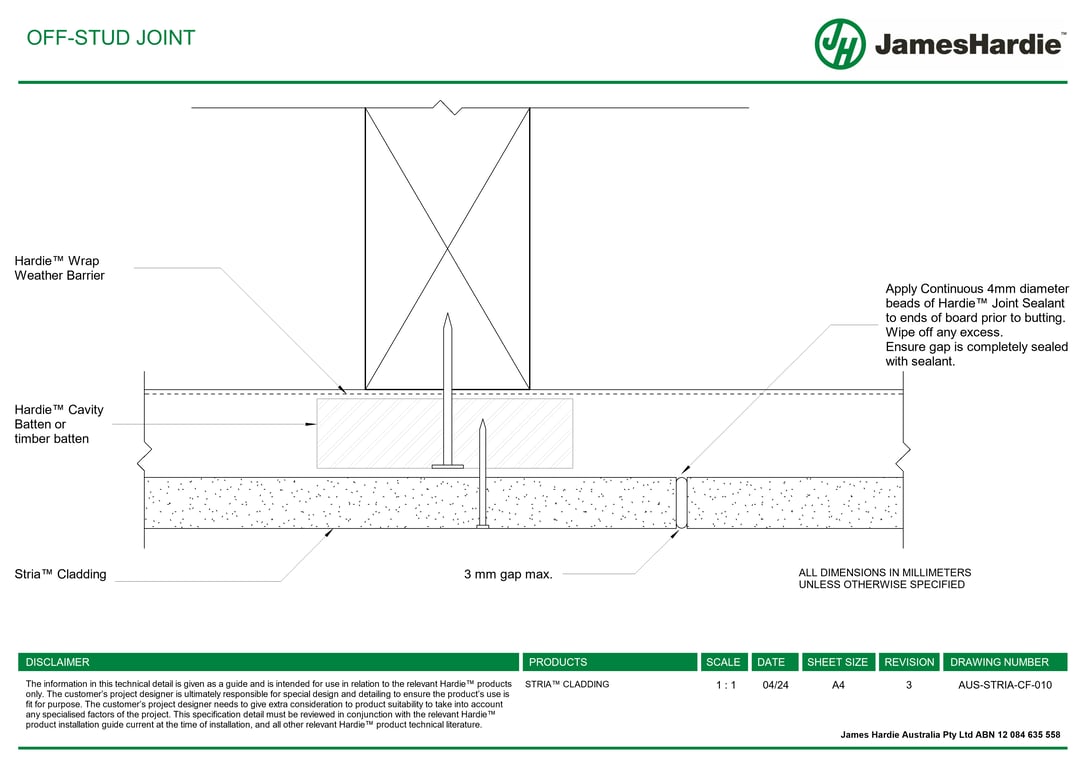 Navigate to AUS-STRIA-CF-010 - OFF-STUD JOINT