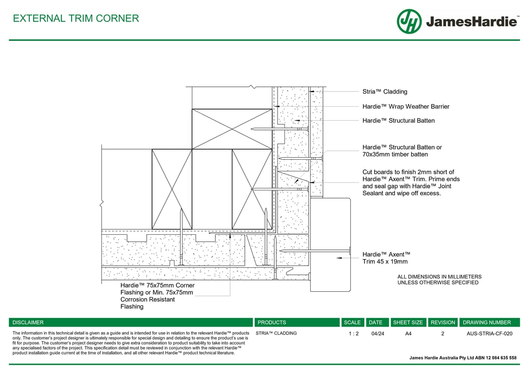 Navigate to AUS-STRIA-CF-020 - EXTERNAL TRIM CORNER