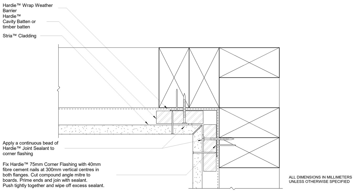 Navigate to STRIA CF Internal Mitre Corner