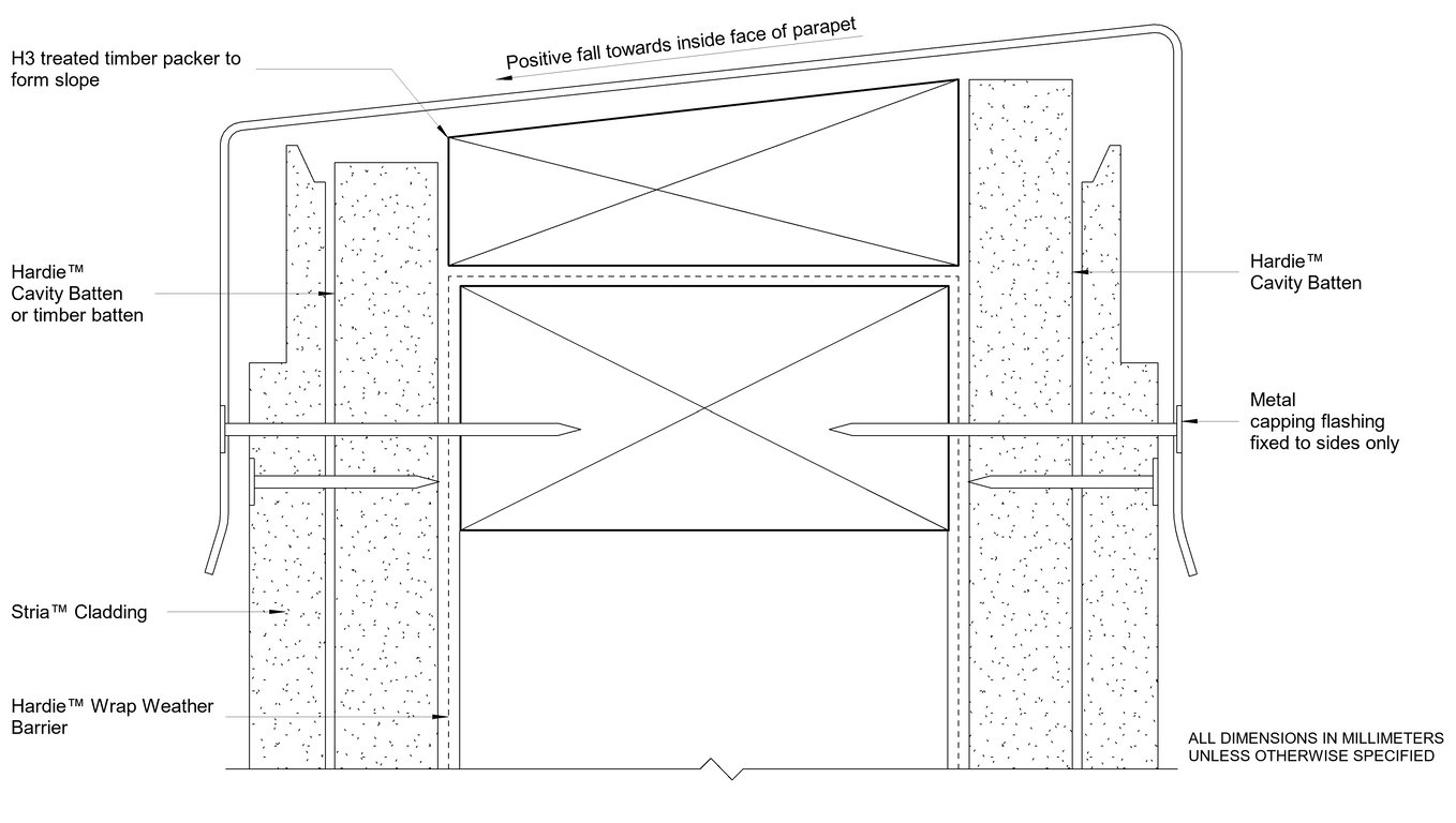 Navigate to STRIA CF Parapet Detail