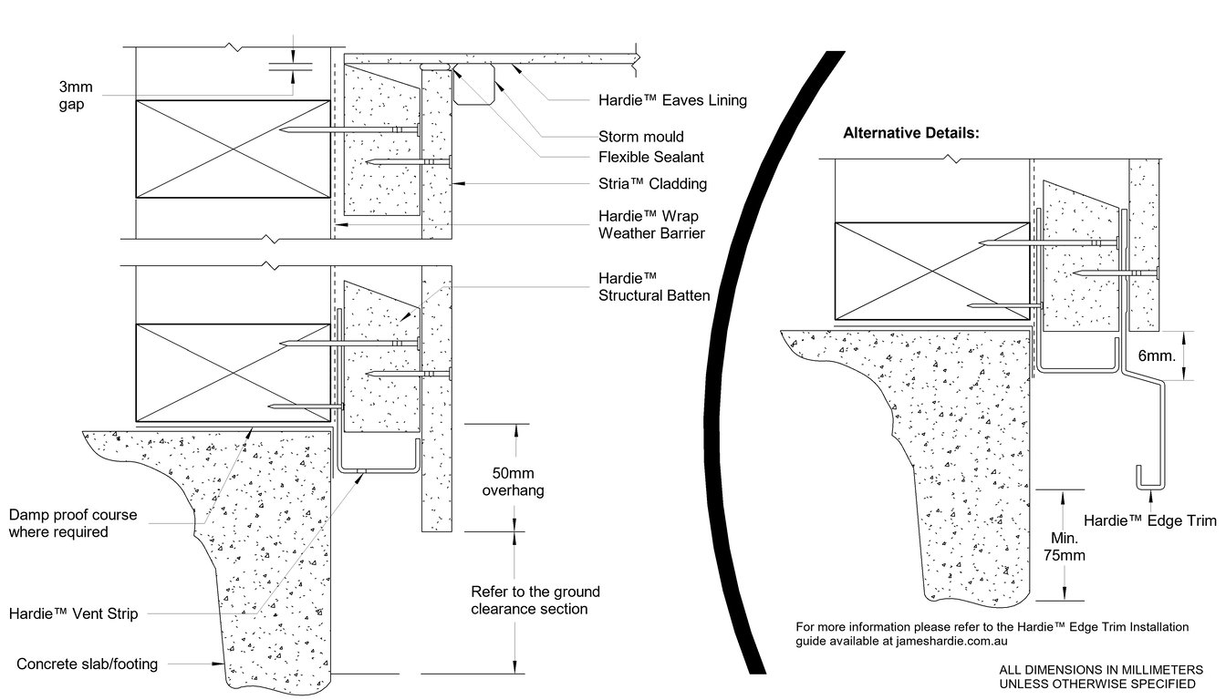 Navigate to STRIA CF Slab-Eave Junction Detail With Castellated Batten