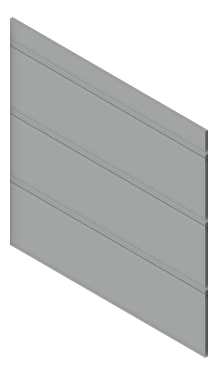 3D Presentation Image of Cladding Board JamesHardie StriaCladdingSmooth Horizontal 325 TimelessGrey