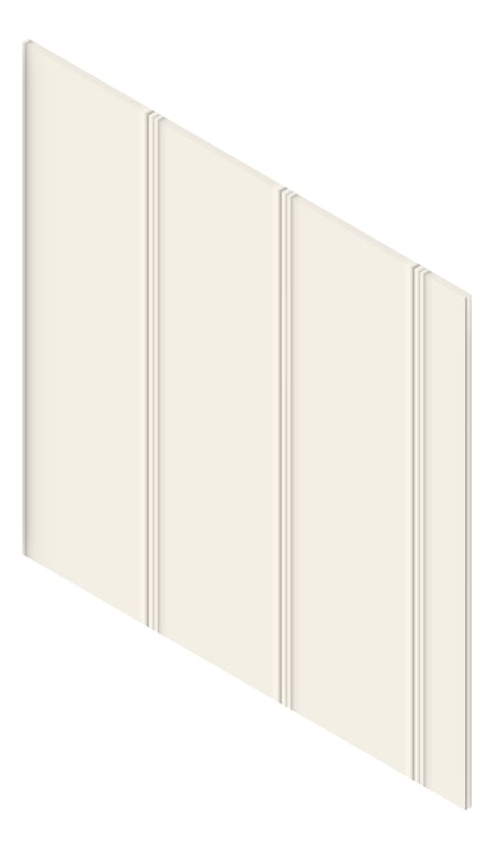 3D Presentation Image of Cladding Board JamesHardie StriaCladdingSmooth Vertical 325 GreyPebble