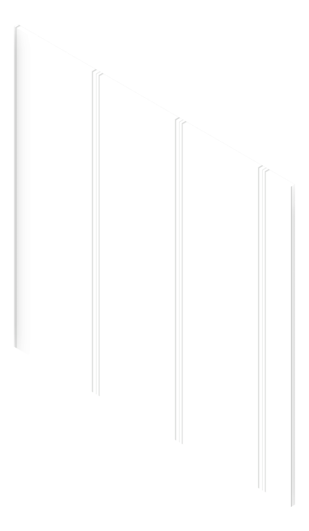 3D Presentation Image of Cladding Board JamesHardie StriaCladdingSmooth Vertical 325 LexiconQuarter