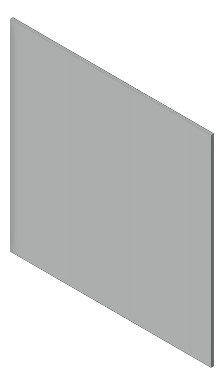 3D Shaded Image of Cladding Board JamesHardie StriaCladding Vertical 325 TimelessGrey
