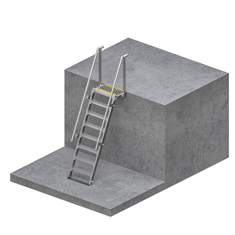 ST575M-Kattsafe-step-ladder-with-300mm-platform Image of Ladder Step Kattsafe WithPlatform