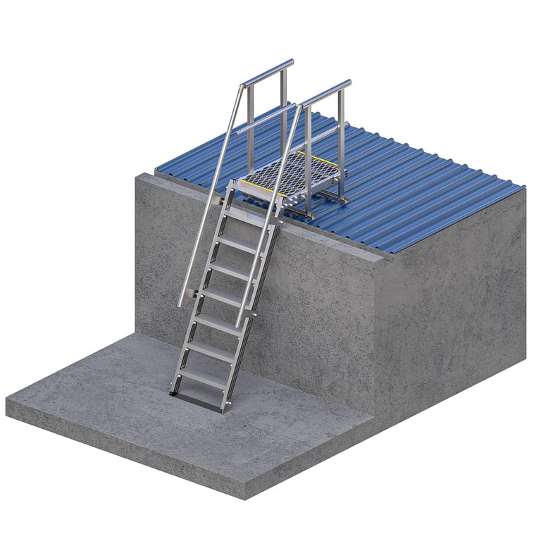 ST580M-Kattsafe-step-ladder-with-900mm-platform Image of Ladder Step Kattsafe WithPlatform