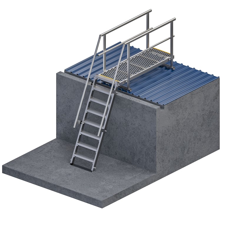 ST582M-Kattsafe-step-ladder-with-2000mm-platform Image of Ladder Step Kattsafe WithPlatform