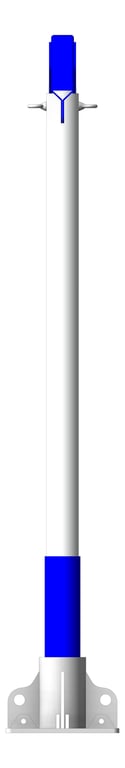 Left Image of FallProtection DavitBase Kattsafe FloorMount AdhesiveFixed LowProfile