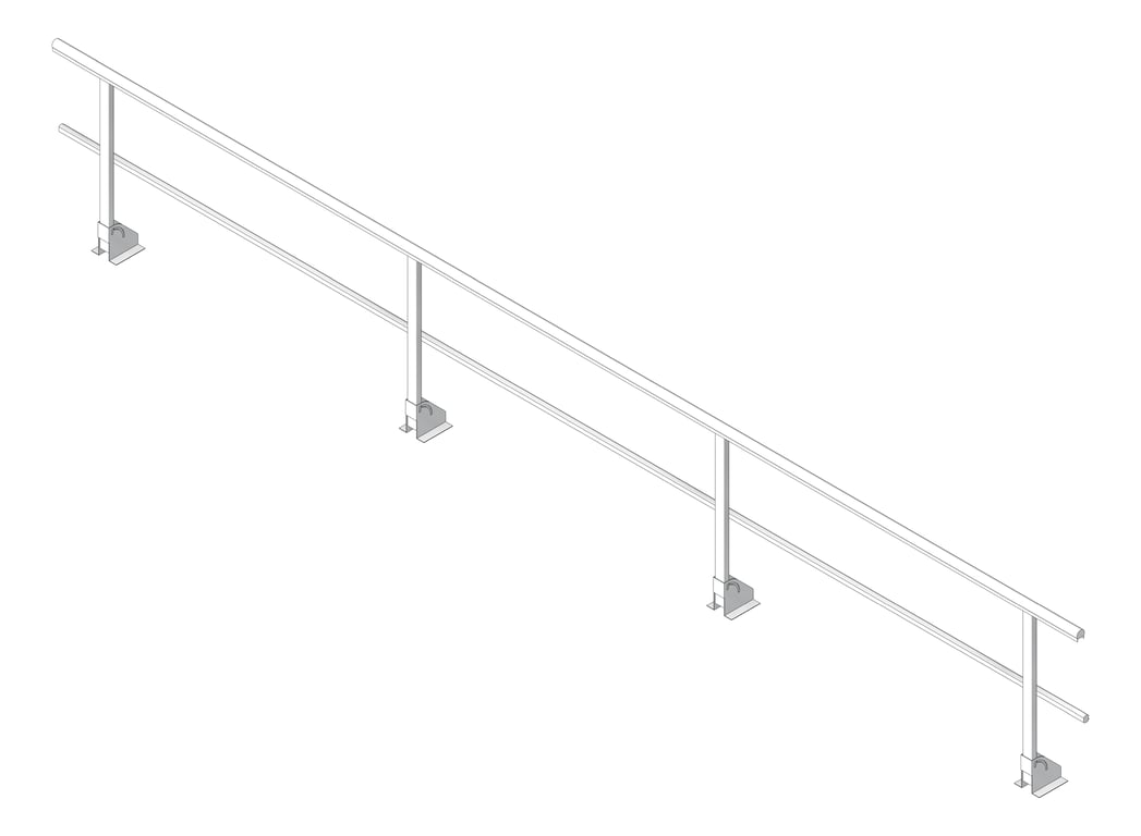 Guardrail Kattsafe TopMount FoldDown