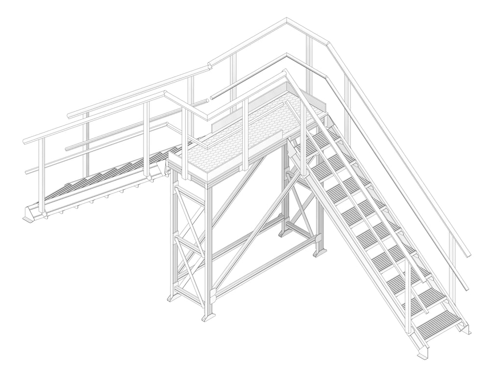 3D Documentation Image of Bridge Modular Kattsafe Right